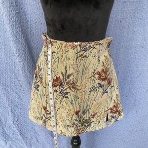 Floral Textured Fabric Skirt